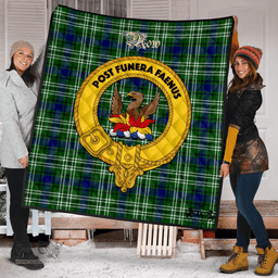 Scottish Mow Clan Tartan Quilt - Crest Gold Style Scottish Plaid Tartan Plaid