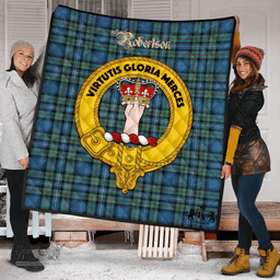 Scottish Robertson Hunting Ancient Clan Tartan Quilt - Crest Gold Style Scottish Plaid Tartan Plaid