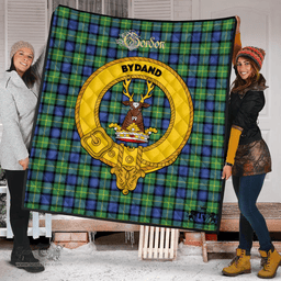 Scottish Gordon Old Ancient Clan Tartan Quilt - Crest Gold Style Scottish Plaid Tartan Plaid