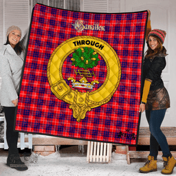 Scottish Hamilton Modern Clan Tartan Quilt - Crest Gold Style Scottish Plaid Tartan Plaid