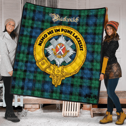 Scottish Blackwatch Ancient Clan Tartan Quilt - Crest Gold Style Scottish Plaid Tartan Plaid