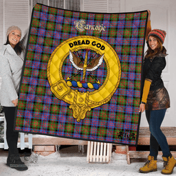 Scottish Carnegie Ancient Clan Tartan Quilt - Crest Gold Style Scottish Plaid Tartan Plaid