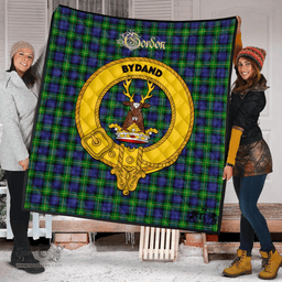 Scottish Gordon Modern Clan Tartan Quilt - Crest Gold Style Scottish Plaid Tartan Plaid