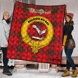 Scottish MacDougall Modern Clan Tartan Quilt - Crest Gold Style Scottish Plaid Tartan Plaid