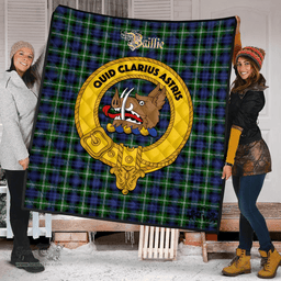 Scottish Baillie Modern Clan Tartan Quilt - Crest Gold Style Scottish Plaid Tartan Plaid