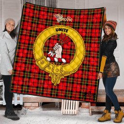 Scottish Brodie Modern Clan Tartan Quilt - Crest Gold Style Scottish Plaid Tartan Plaid