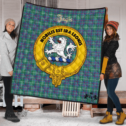 Scottish Inglis Ancient Clan Tartan Quilt - Crest Gold Style Scottish Plaid Tartan Plaid