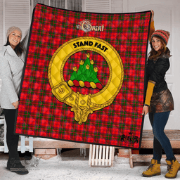 Scottish Grant Modern Clan Tartan Quilt - Crest Gold Style Scottish Plaid Tartan Plaid
