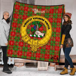 Scottish Burnett Ancient Clan Tartan Quilt - Crest Gold Style Scottish Plaid Tartan Plaid