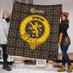 Scottish Cumming Hunting Ancient Clan Tartan Quilt - Crest Gold Style Scottish Plaid Tartan Plaid
