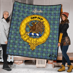 Scottish Leslie Hunting Ancient Clan Tartan Quilt - Crest Gold Style Scottish Plaid Tartan Plaid