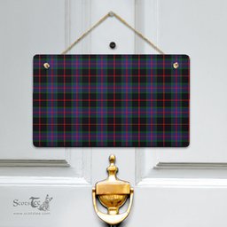 Scottish Nairn Clan Tartan Door Sign - Classic Scottish Plaid Tartan Plaid