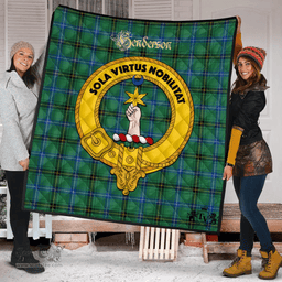 Scottish Henderson Ancient Clan Tartan Quilt - Crest Gold Style Scottish Plaid Tartan Plaid