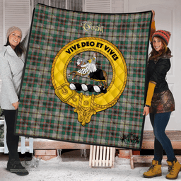 Scottish Craig Ancient Clan Tartan Quilt - Crest Gold Style Scottish Plaid Tartan Plaid
