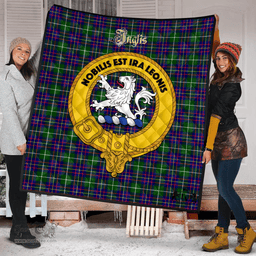 Scottish Inglis Modern Clan Tartan Quilt - Crest Gold Style Scottish Plaid Tartan Plaid