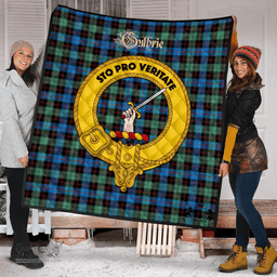 Scottish Guthrie Ancient Clan Tartan Quilt - Crest Gold Style Scottish Plaid Tartan Plaid