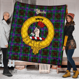 Scottish Brodie Hunting Modern Clan Tartan Quilt - Crest Gold Style Scottish Plaid Tartan Plaid