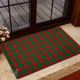 Scottish Turnbull Dress Clan Tartan Rubber Door Mat - Classic Scottish Plaid Tartan Plaid