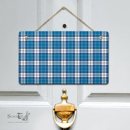 Scottish Roberton Clan Tartan Door Sign - Classic Scottish Plaid Tartan Plaid