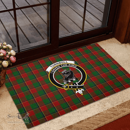 Scottish Turnbull Dress Clan Tartan Rubber Door Mat - Classic Scottish Plaid Tartan Plaid