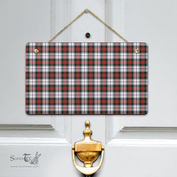 Scottish MacDuff Dress Modern Clan Tartan Door Sign - Classic Scottish Plaid Tartan Plaid