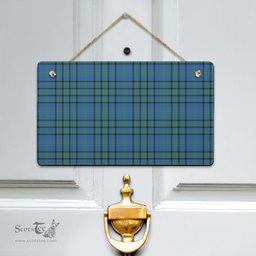 Scottish Matheson Hunting Ancient Clan Tartan Door Sign - Classic Scottish Plaid Tartan Plaid