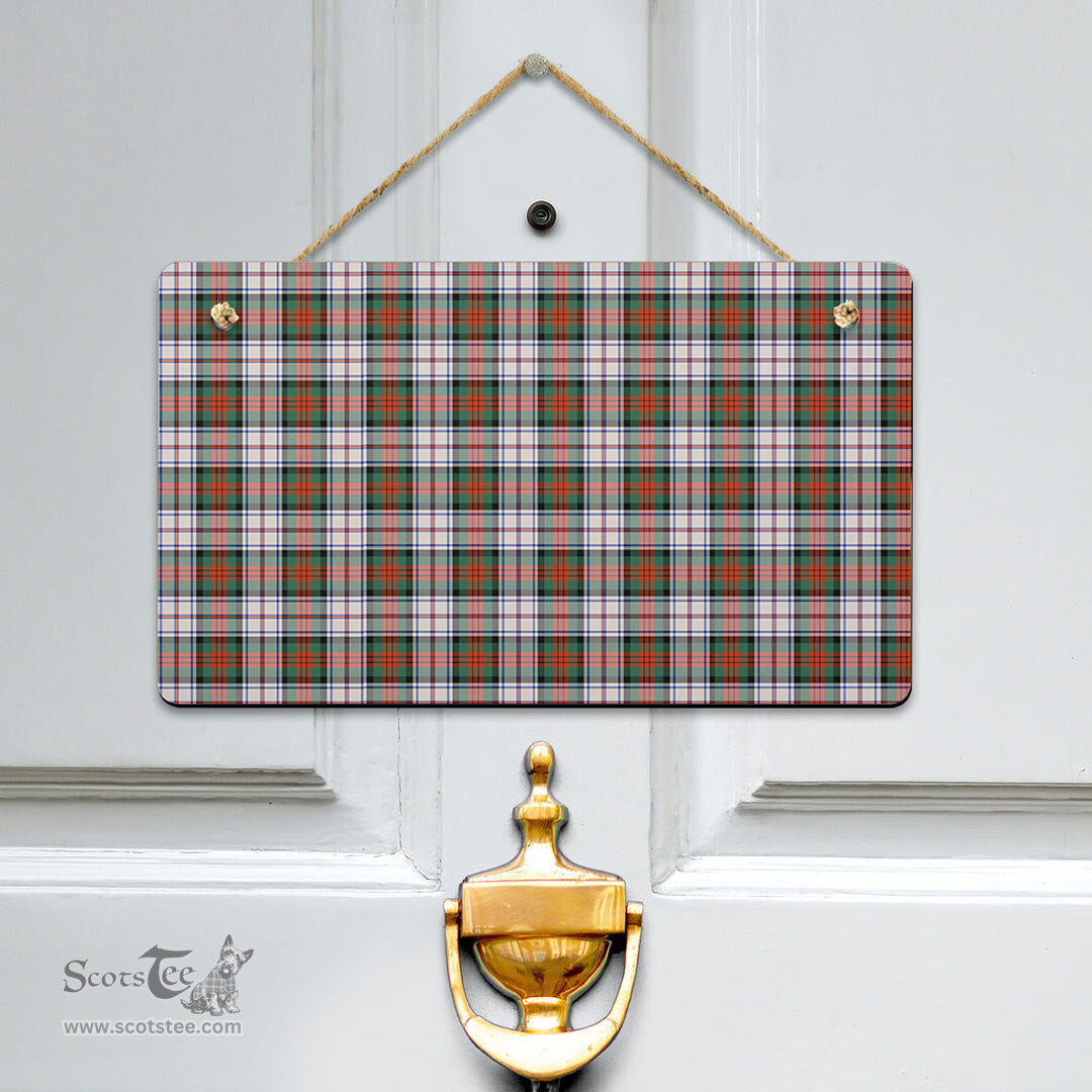 Scottish MacDuff Dress Ancient Clan Tartan Door Sign - Classic Scottish Plaid Tartan Plaid