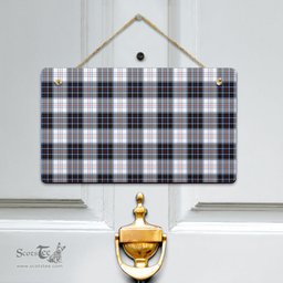 Scottish MacRae Dress Modern Clan Tartan Door Sign - Classic Scottish Plaid Tartan Plaid