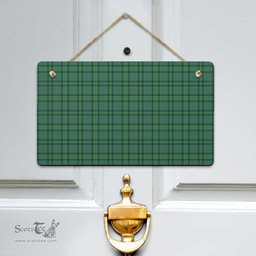 Scottish Ross Hunting Ancient Clan Tartan Door Sign - Classic Scottish Plaid Tartan Plaid