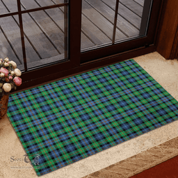 Scottish Murray of Atholl Ancient Clan Tartan Rubber Door Mat - Classic Scottish Plaid Tartan Plaid
