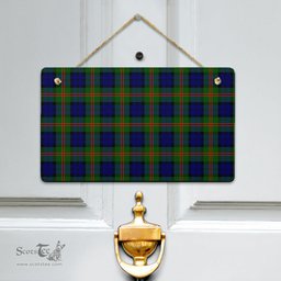 Scottish Dundas Modern 02 Clan Tartan Door Sign - Classic Scottish Plaid Tartan Plaid
