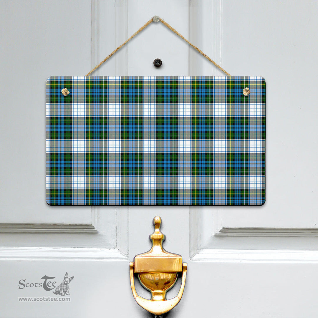Scottish Campbell Dress Clan Tartan Door Sign - Classic Scottish Plaid Tartan Plaid