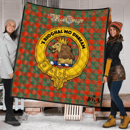 Scottish MacGregor Ancient Clan Tartan Quilt - Crest Gold Style Scottish Plaid Tartan Plaid