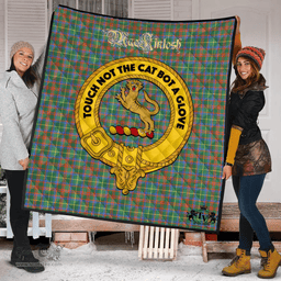 Scottish MacKintosh Hunting Ancient Clan Tartan Quilt - Crest Gold Style Scottish Plaid Tartan Plaid