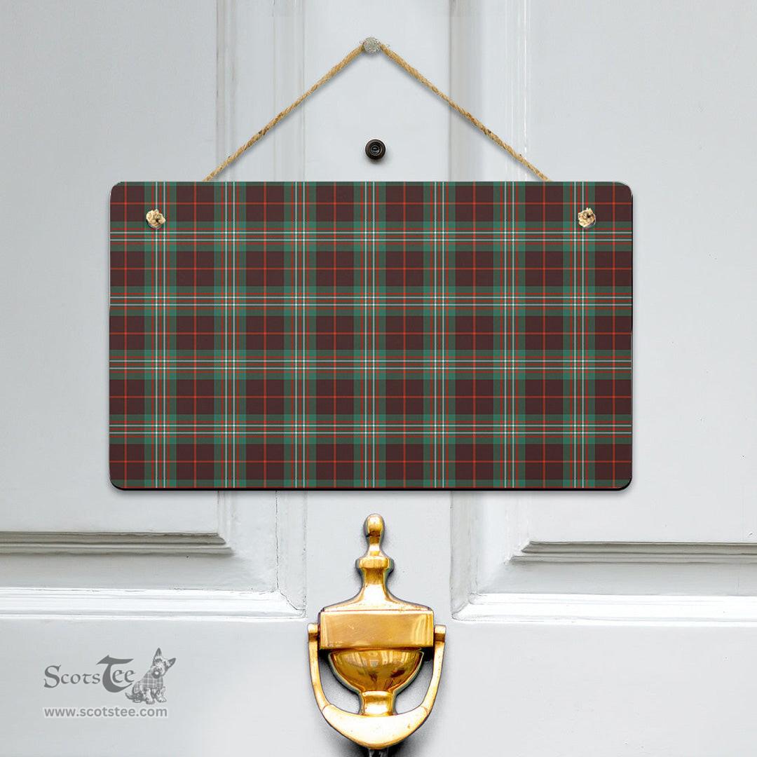 Scottish SCOTT BROWN ANCIENT Clan Tartan Door Sign - Classic Scottish Plaid Tartan Plaid