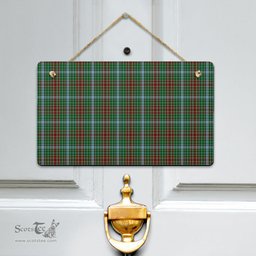 Scottish Gayre Clan Tartan Door Sign - Classic Scottish Plaid Tartan Plaid