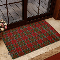 Scottish Stewart of Galloway 02 Clan Tartan Rubber Door Mat - Classic Scottish Plaid Tartan Plaid