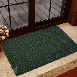 Scottish Ogilvie (Ogilvy) of Inverarity Ochterlonie Clan Tartan Rubber Door Mat - Classic Scottish Plaid Tartan Plaid