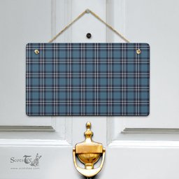 Scottish Earl of St Andrews Clan Tartan Door Sign - Classic Scottish Plaid Tartan Plaid