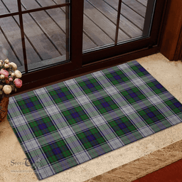 Scottish Murray of Atholl Dress Clan Tartan Rubber Door Mat - Classic Scottish Plaid Tartan Plaid