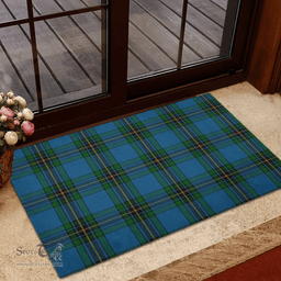 Scottish Murray of Elibank Clan Tartan Rubber Door Mat - Classic Scottish Plaid Tartan Plaid