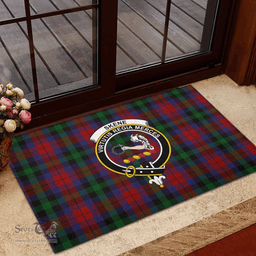 Scottish Skene of Cromar 03 Clan Tartan Rubber Door Mat - Classic Scottish Plaid Tartan Plaid