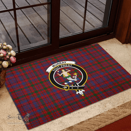 Scottish Murray of Tullibardine Clan Tartan Rubber Door Mat - Classic Scottish Plaid Tartan Plaid