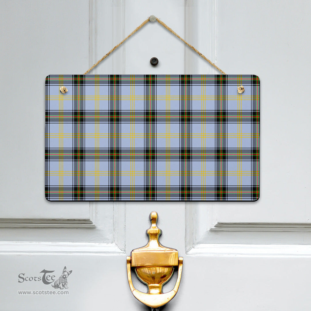 Scottish Bell of the Borders Clan Tartan Door Sign - Classic Scottish Plaid Tartan Plaid