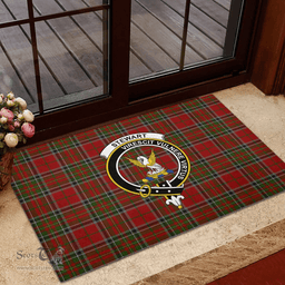 Scottish Stewart of Galloway 02 Clan Tartan Rubber Door Mat - Classic Scottish Plaid Tartan Plaid