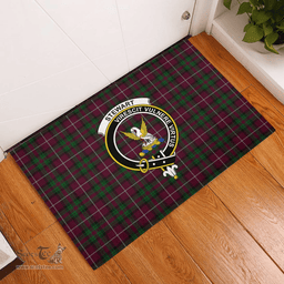 Scottish Stewart of Bute Hunting Clan Tartan Rubber Door Mat - Classic Scottish Plaid Tartan Plaid