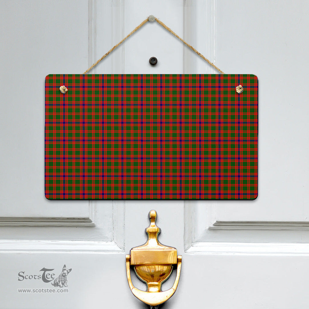 Scottish Skene Modern Clan Tartan Door Sign - Classic Scottish Plaid Tartan Plaid