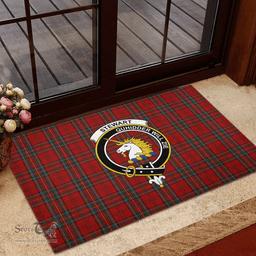 Scottish Stewart of Appin 03 Clan Tartan Rubber Door Mat - Classic Scottish Plaid Tartan Plaid