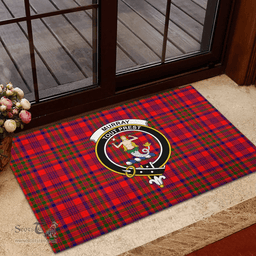 Scottish Murray of Tulloch Modern Clan Tartan Rubber Door Mat - Classic Scottish Plaid Tartan Plaid