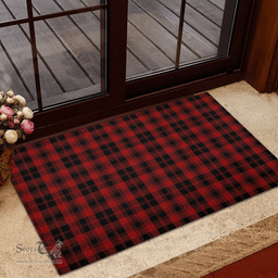 Scottish Murray of Ochtertyre Clan Tartan Rubber Door Mat - Classic Scottish Plaid Tartan Plaid